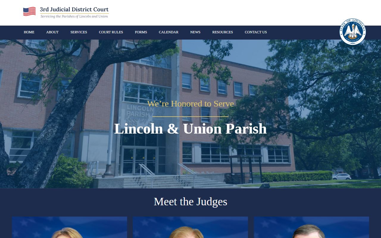 Union Parish court records Third Judicial District Court homepage