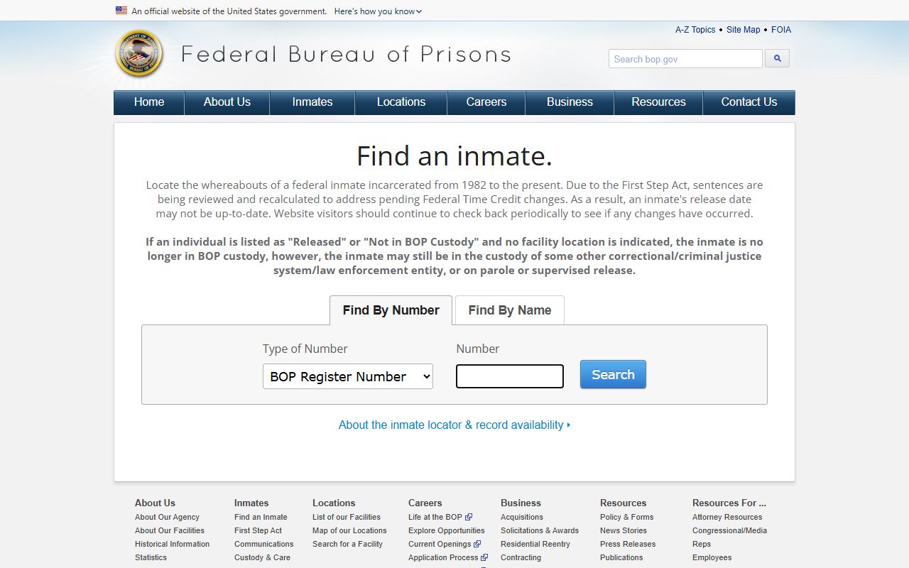Union Parish inmate records federal inmate locator